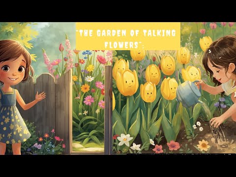 The Moral story of The Garden of Talking Flowers in English/the magiacl garden story/story time/bed