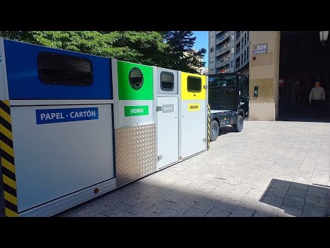 Zaragoza tendrá contenedores de basura nocturnos en plaza España y plaza Aragón
