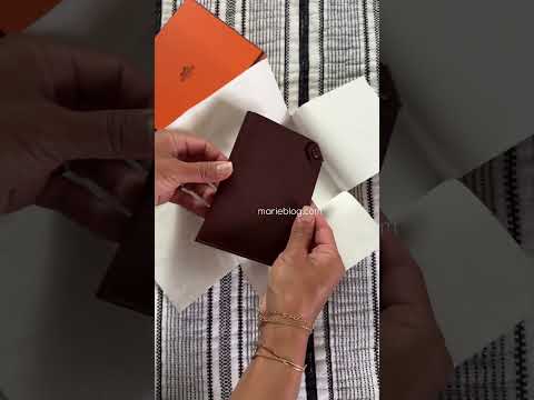 Hermes unboxing! Hermes Tarmac passport holder! Chèvre leather,color terre! #hermes #hermesunboxing