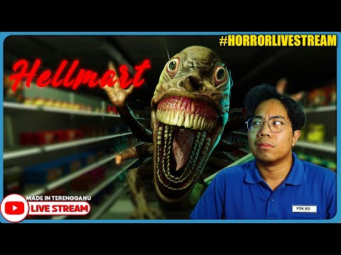 *SERAM!!* KERJA SEBAGAI CASHIER PADA WAKTU MALAM! ||🔴 HELLMART (Malaysia) #HorrorLivestream