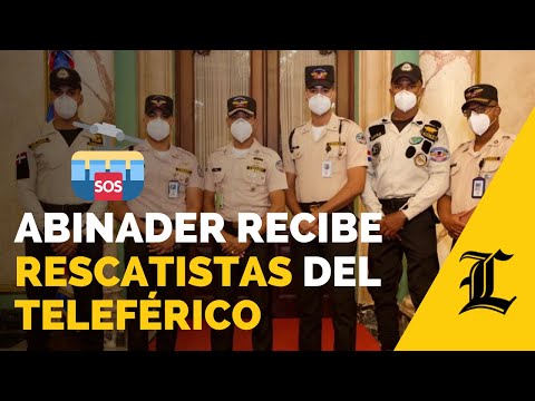Abinader recibe a rescatistas del Teleférico de Puerto Plata
