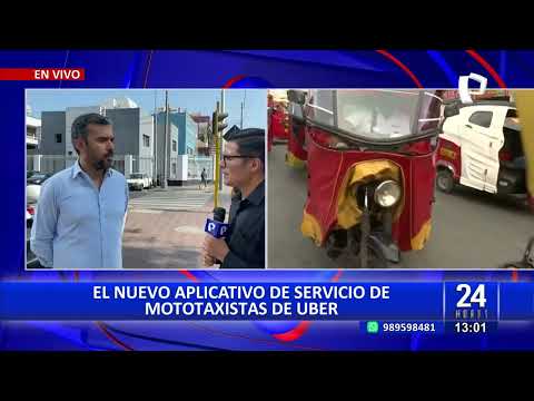 #24HORAS VIVO| EL NUEVO APLICATIVO DE SERVICIO DE MOTOTAXIS DE UBER