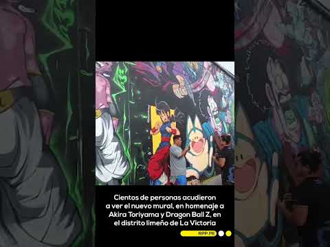 Inauguran mural de Dragon Ball Z y Akira Toriyama en La Victoria, Lima