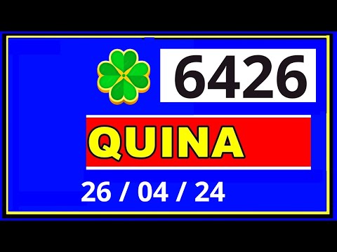 Quina 6426 - Resultado da Quina Concurso 6426