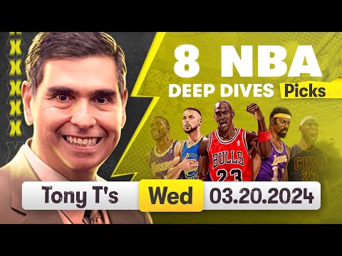 8 FREE NBA Picks and Predictions on NBA Betting Tips for Today, Wednesday 3/20/2024