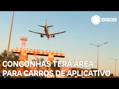 Aeroporto de Congonhas terá que instalar área exclusiva para carros de aplicativo