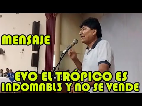 EVO MORALES DIO MNSAJE EN TALLER DE FORMACIÓN POLITICA JUVENTUD DEL MUNICIPIO VILLA TUNARI..
