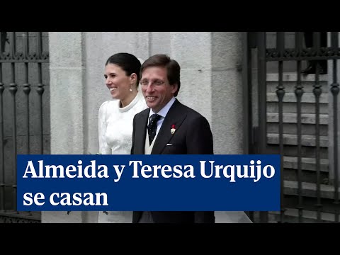 Martínez-Almeida y Teresa Urquijo, exultantes tras contraer matrimonio