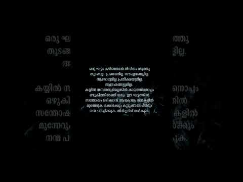 ജീവിതം വളരെ വിലപ്പെട്ടതാണ് നന്നായി ശ്രദ്ധിച്ചു ജീവിക്കുക അല്ലെങ്കിൽ പല ആപത്തും വരും