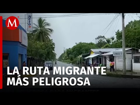 Rutas clandestinas transitadas por migrantes en Chiapas