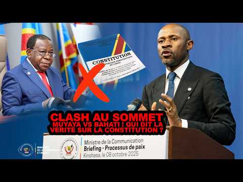 CLASH AU SOMMET : PATRICK MUYAYA VS BAHATI ! QUI DIT LA VÉRITÉ SUR LA CONSTITUTION ?