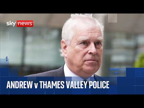 Live outside court as Andrew takes legal action against police force