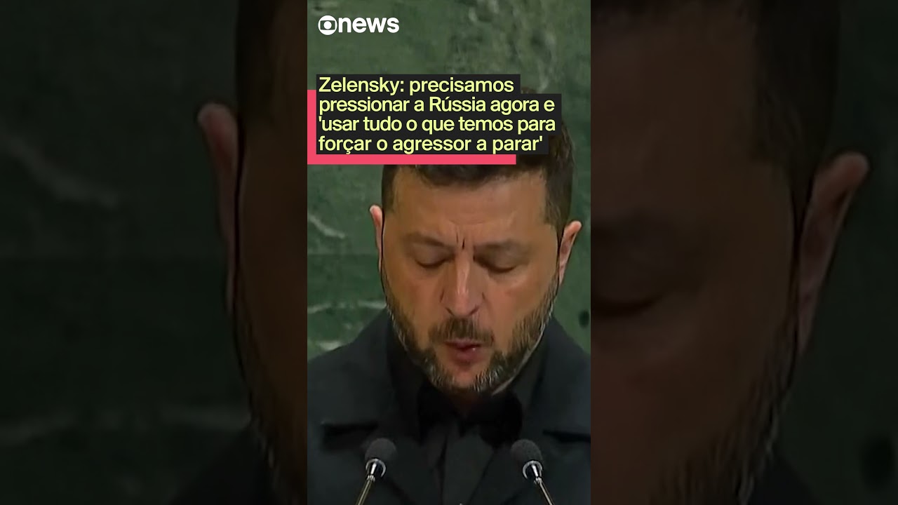 Zelensky precisamos pressionar a Rússia e usar tudo o que temos para forçar o agressor a parar