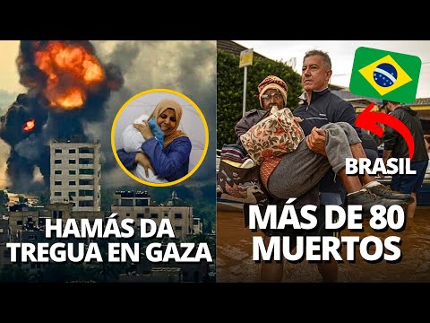 BRASIL: MOMENTOS IMPACTANTES EN INUNDACIONES Y HAMÁS ACEPTA ALTO AL FUEGO EN GAZA | LATINA EN VIVO