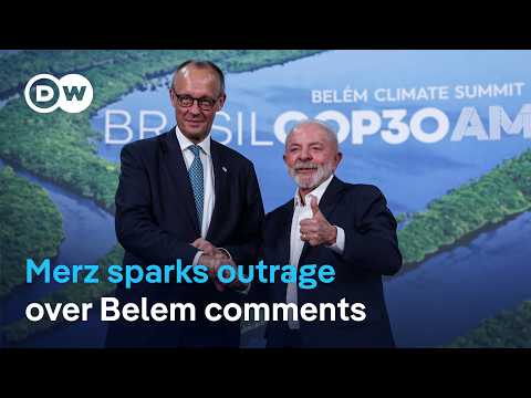 Brazil's Lula and Belem's mayor push back against Merz | DW News