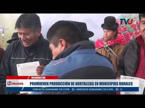 PROMUEVEN PRODUCCIÓN DE HORTALIZAS EN MUNICIPIOS RURALES