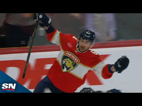 Brad Marchand Scores First Goal With Panthers After Sweet Feed From Uvis Balinskis