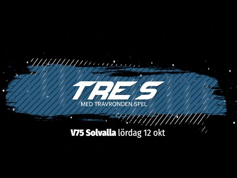 Speltips V75 Solvalla 12 oktober - jackpott!