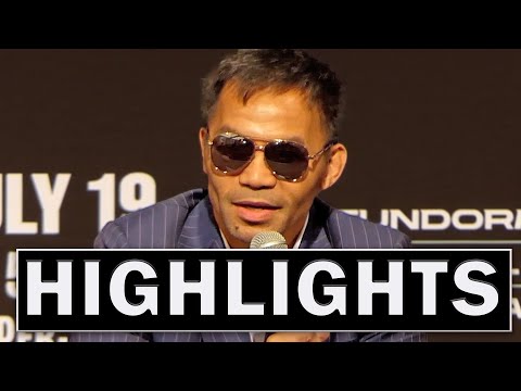 HIGHLIGHTS! Manny Pacquiao • PRESS CONFERENCE vs Mario Barrios • PBC Boxing