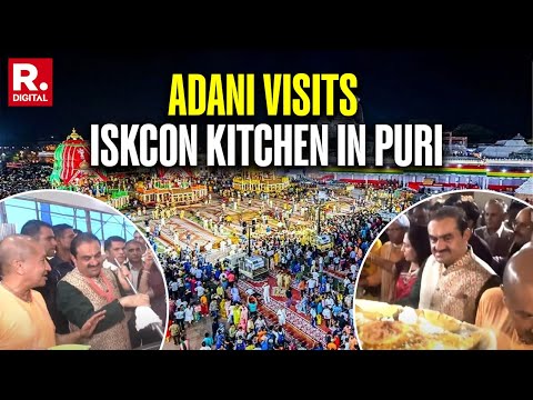 Jagannath Yatra LIVE: Business Tycoon Gautam Adani Visits ISKCON Kitchen In Puri