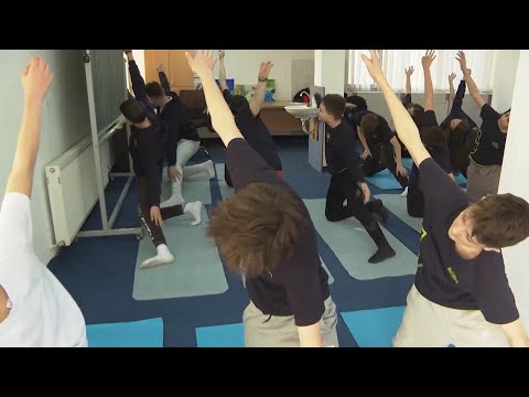 Mats not maths: Kosovo schools put yoga onto the timetable