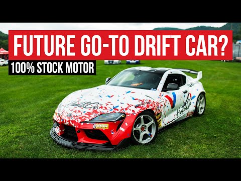 Drift-o-Vision: Larry Chen chases TJ Hunt's Manual A91 Supra