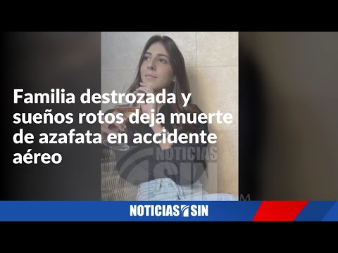 Dolor por muerte de azafata en accidente aéreo