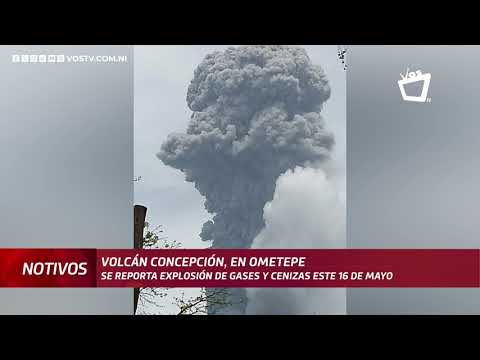 Isleños reportan explosión de gases y cenizas en el Volcán Concepción