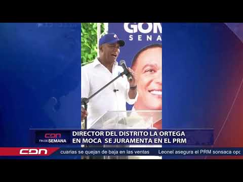 Director del Distrito La Ortega en Moca se juramenta en el PRM
