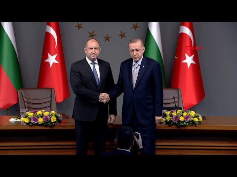 Cumhurbaşkanı Erdoğan, Bulgaristan Cumhurbaşkanı Radev ile Ortak Basın Toplantısı Düzenledi