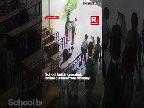 Vadodara School Wall Collapse: Wall Collapse at Shri Narayan School Injures Several Students