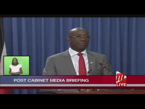 Prime Minister Dr. Keith Rowley's Media Conference After Special Cabinet Meeting