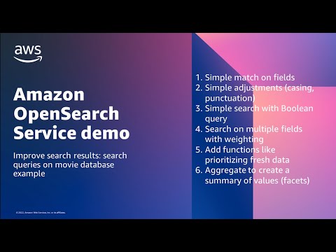 Demo: Improve search results with Amazon OpenSearch Service | Amazon Web Services