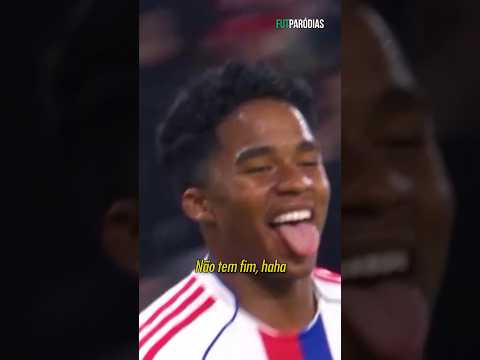 Endrick faz hat-trick pelo Lyon! #futparodias #endrick