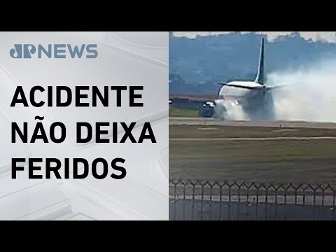 Pneu de avião da Boeing estoura e fecha pista de Viracopos (SP) por 2 horas