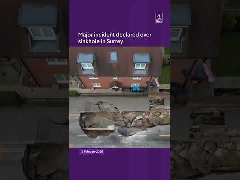 Major incident declared over sink hole