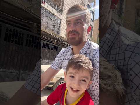 جاد وابوه عالبايسكل في شوراع حلب /@Kidskoki #بايسكل #سبايدرمان  #خلودة #شفا #العاب_اطفال