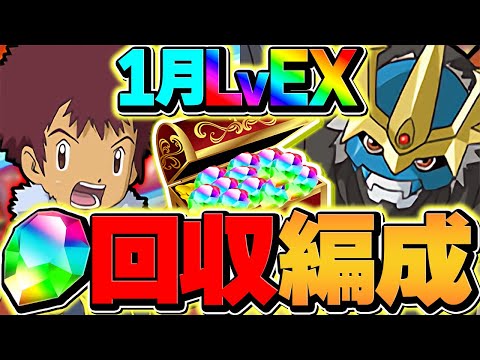 魔法石大量ゲット！1月EXラッシュを完全破壊！インペリアルドラモン編成！代用&立ち回り解説！！【パズドラ】