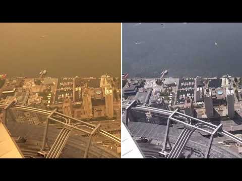 Wildfires Darken Canadian Skies
