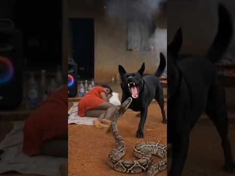 Chien vs serpent #ankosekalema #chien #serpent #youtubeshorts #danger #attack #viralshorts