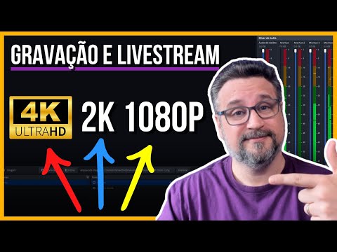 Como Gravar e Fazer Live em 4K, 2K e 1080p!✅