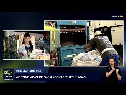 Sustentabilidade: Brasil reciclou 410 mil toneladas de embalagens pet  em 2024