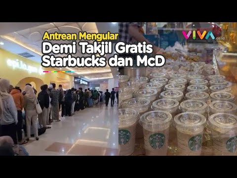Teriakan 'Boikot Starbucks-McD' Dibungkam Takjil Gratis di Semarang