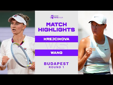 Barbora Krejcikova vs. Xiyu Wang | 2022 Budapest Round 1 | WTA Match Highlights