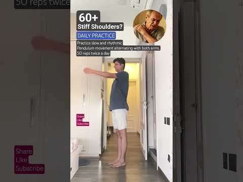 Mobility drill for stiff shoulders for 60+ individuals. #mobility #flexibility #stiffshoulders #move