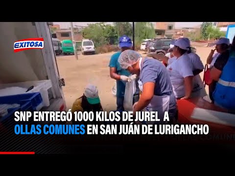 SNP entregó 1000 kilos de jurel a ollas comunes en San Juán de Lurigancho