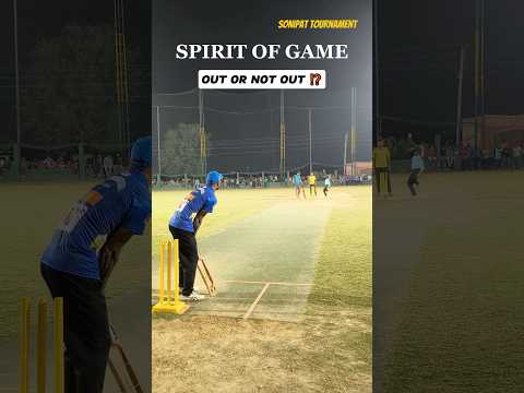 Out or Not out 😱 Batsman Gives himself out in the Spirit of Game 😍 #cricket #shorts #t20