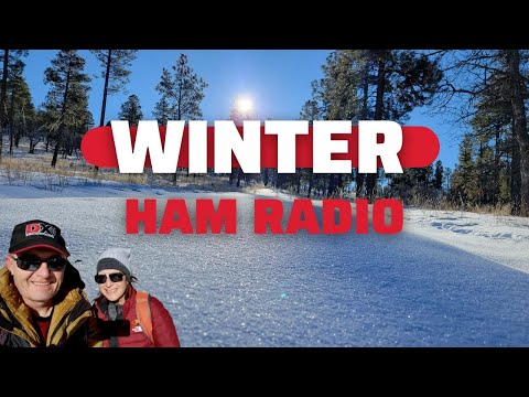 Ham Radio on a Summit in the Snow