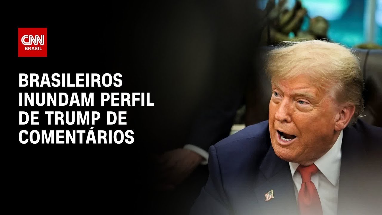Brasileiros reagem à tarifa de 50 e inundam perfil Trump de comentários | CNN 360º
