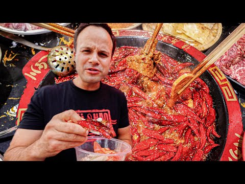 Most INSANE 500 Hour Chinese Street Food Tour of Sichuan + Xi'an, China - 25 Different Street Foods!